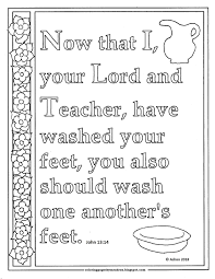Children's church target time frame: Coloring Pages For Kids By Mr Adron John 13 14 Print And Color Page Wash Each Others Feet Verse