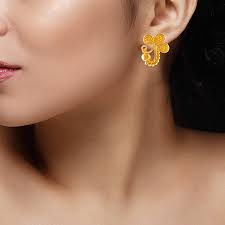 Check out our real gold earrings selection for the very best in unique or custom, handmade pieces from our earrings shops. Buy Gold Stud Earrings Online Gold Earrings For Women Pc Chandra