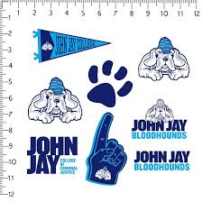 Amazon.com: John Jay College of Criminal Justice 8ct Vinyl Large Deluxe  Stickers Variety Pack