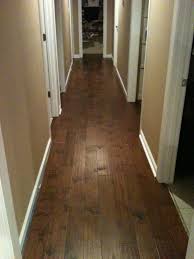 Hallway Of Engineered Hardwood I Installed This Like A Floating Floor With A Pad Underneath Floating Floor Moldings And Trim Engineered Hardwood