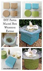Paper Mache Box Wedding Favors Deja Vue Designs Paper Mache Boxes Wedding Favors E Craft