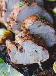Season the pork loin with salt and pepper, then, brush the butter mixture all around the meat. Oven Baked Pork Tenderloin Cooking Lsl