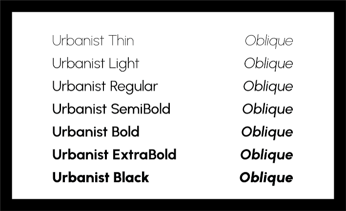 Urbanist Font Family 