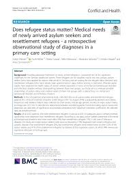 Les infos, chiffres, immobilier, hotels & le mag. Pdf Does Refugee Status Matter Medical Needs Of Newly Arrived Asylum Seekers And Resettlement Refugees A Retrospective Observational Study Of Diagnoses In A Primary Care Setting