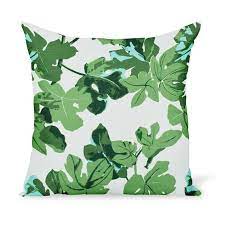 Fill your cart with color today! Peter Dunham Textiles Outdoor Fig Leaf In Original On White Pillow Hollywood At Home