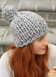 Free Knitting Pattern For Flat Knit Chunky Hat Knitting Patterns Free Hats Chunky Hat Pattern Beginner Knitting Patterns
