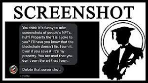 Why Do Nft Screenshots Make People Angry Youtube