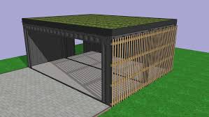 Shipping Container Carport Conversion Garage 3d Warehouse