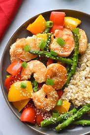 Flip it over as soon as it begins to turn pink and curl. Healthy Shrimp Asparagus Stir Fry Gf Low Calorie Skinny Fitalicious