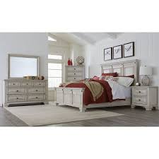 Make your bedroom reflect your personal style with the diverse selection of bedroom furniture at target. Renova Distressed Parchment Wood Bedroom Set Queen Panel Bed Dresser Mirror Two Nightstands Chest Walmart Com Walmart Com