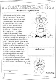 Attestato Pensione Da Colorare Pensionamento Feste Di Pensionamento Le Idee Della Scuola