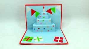 Pop up cards are a thoughtful take on a standard greetings card, showing hobbycraft has a great selection. Paper Cake Tutorial How To Make Birthday Cake Diy Cake Pop Up Card For Birthday Youtube