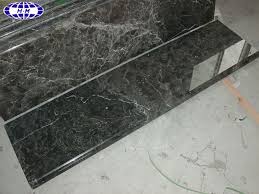 Bw photo of a prestige and modern marble hall. China Dark Grey And White Marble Stair Treads Factory Hangmao