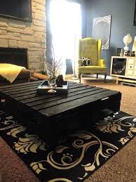 How to make a mobile coffee table out of wood pallets for any summer porch or deck. Chic Black Pallet Coffee Table Diy Tutorial 99 Pallets Pallet Home Decor Pallet Diy Pallet Coffee Table