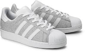 Superb ladies designer adidas superstar leather trainers uk 6 rrp. Superstars Glitzer Streifen Online