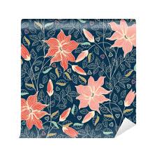 If you are looking for a luxurious persian or oriental rug area or your tastes are more suitable for modern contemporary rug styles. Seamless Floral Pattern With Of Red Flowers On Black Background Vector Illustration Design For Fabrics Textiles Paper Wallpaper Internet Vintage Floral Ornament Wall Mural Pixers We Live To Change