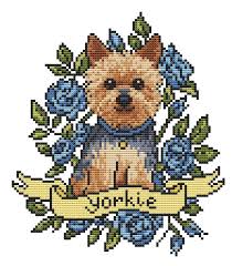 Yorkie Dog Cross Stitch Pattern Pdf Yorkshire Terrier