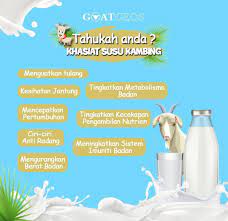 Khasiat terpenting dalam proses pembentukan dan pertumbuhan jaringan tubuh manusia. Banyak Khasiat Susu Kambing Yg Ramai Goatgeos Sarawak Facebook
