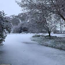 A front of polar air is currently impacting the area with damaging winds and widespread snowfall. Australia Hit By A Freak Snowstorm As Photos Emerge Of Parliament House Surrounded By White Daily Mail Online