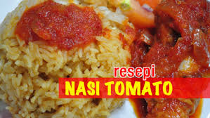 4 cawan beras basmati 4 cawan air 1 cawan susu cair 1 kiub ayam. Resepi Nasi Tomato By