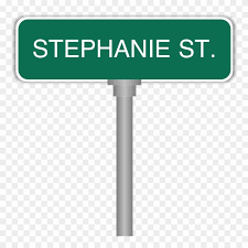 43 sesame street logos ranked in order of popularity and relevancy. Stephanie Street Sign Blank Street Sign Free Transparent Png Clipart Images Download