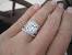 Round Diamond Cushion Halo Engagement Ring
