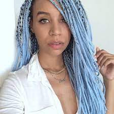14 Pastel Hairstyles To Get You Pumped For Spring Hair Styles Box Braids Hairstyles Blue Hair