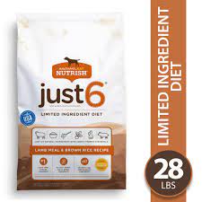Rachael Ray Nutrish Just 6 Natural Premium Dry Dog Food Limited Ingredient Lamb Meal Rice 28 Lbs Walmart Com Dry Dog Food Dog Food Reviews Dog Food Recipes