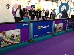 In the following example, the banner property is exposed by the event object. Q Banner Microsoft Stanchion Queue Line Billboards Q Banner