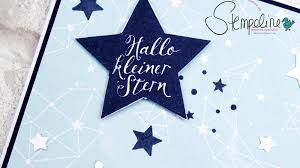 14,5 x 14,5cm verwendete materialien: Babykarte Sternstunden Zur Geburt Eines Jungen Mit Stampin Up