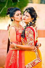 Photo Of Bride Pouting With Sister Indian Wedding Photography Poses Wedding Photography Poses Bridesmaid Photoshoot