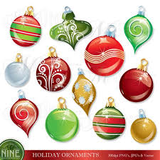 Christmas golden bells and ornaments decoration png clipart image. Holiday Christmas Ornaments Clipart Instant Download Ornament Clip Art Vector Art Ico Cute Christmas Decorations Christmas Ornaments Christmas Tree Clipart