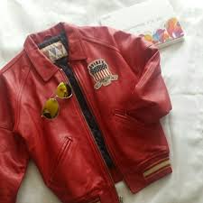 Vintage Avirex Kids Leather Jacket Kids Leather Jackets Leather Jacket Vintage Leather Jacket