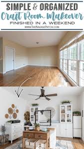 How i created an entire craft room in a very small room on a small budget. New Craft Room The Navage Patch