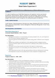 Cv, employment profile, employment history, curriculum vitae Retail Sales Supervisor Resume Samples Qwikresume