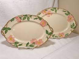 Lot Of 2 Vntg Franciscan Ware Oval Serving Platters Desert Rose Pattern Ebay 10 Franciscan Ware Botanical Decor Franciscan Desert Rose