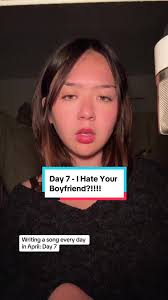 “I Hate Your Boyfriend” Day 7! Writing a song every day in April! Thank you  guys so much for the kind words thus far 💕💕 keep following along  #originalmusic #wesleypreis