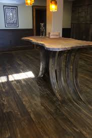 Hardwood Flooring That Bends Out Of The Floor To Support This Bar Top Home Decor Decor Flooring