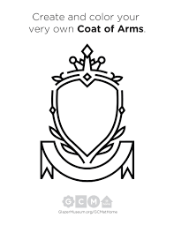 To add one, just color in your coat of arms. Coat Of Arms Glazer Children S Museum