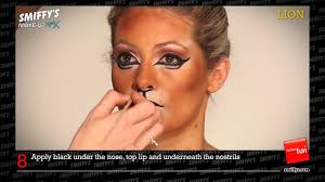 lion face paint make up tutorial mad