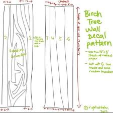 Diy Birch Tree Wall Art Random Moments Of Design Decor And Other Inspiring Things And The Aftermath Of The Times When Birch Tree Wall Decal Birch Tree Decor Kids Wall Decals
