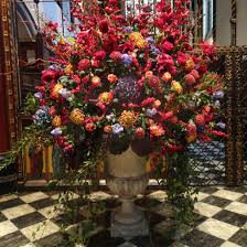 It's okay to leave some foliage, but remember that you'll also have greenery to fill in any extra space. Church Flowers And The Perfect Pedastal At The Judith Blacklock School