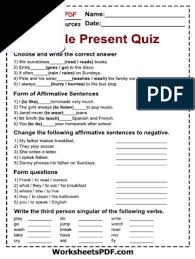 10 mcq questions have been given on english grammar simple present quiz practice for 10 points so you can play this quiz and improve your skill in this topic. Simple Present Quiz