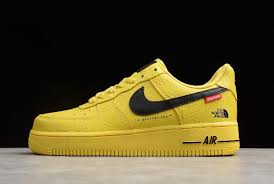 Nike Air Force 1 Black Price In South Africa Supreme X The North Face X Nike Air Force 1 07 Yellow Black For Sale Nike Air Force Nike Air Sneakers Men Fashion