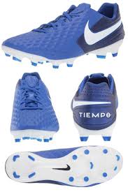 Nike Tiempo Legend 8 Pro Fg Soccer Cleats Royal Blue White 7