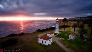 It is between point loma lighthouse to the south and point conception lighthouse to the north. Beautiful Sunset With Lighthouse On Picture Of Point Vicente Lighthouse Rancho Palos Verdes Tripadvisor