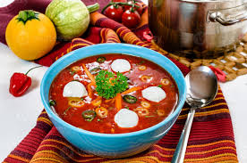 In either case, tomatoes are the star of the show! Spicy Chili Hot Tomato Soup With Sour Cream Ball In A Bowl 2591736 Stock Photo At Vecteezy