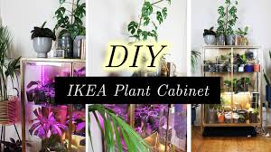 Acquire an ikea glass cabinet Super Cute Diy Plant Cabinet Set Up Tour Features Ikea Rudsta Hack Youtube