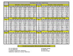 Screen Print Price Chart Printing Prices Printed Shirts