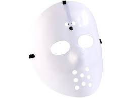 Die coole maske des serienmörders jason voorhees aus freitag der 13. Infactory Karneval Masken Hockey Maske Fur Halloween Weiss Fastnachts Masken